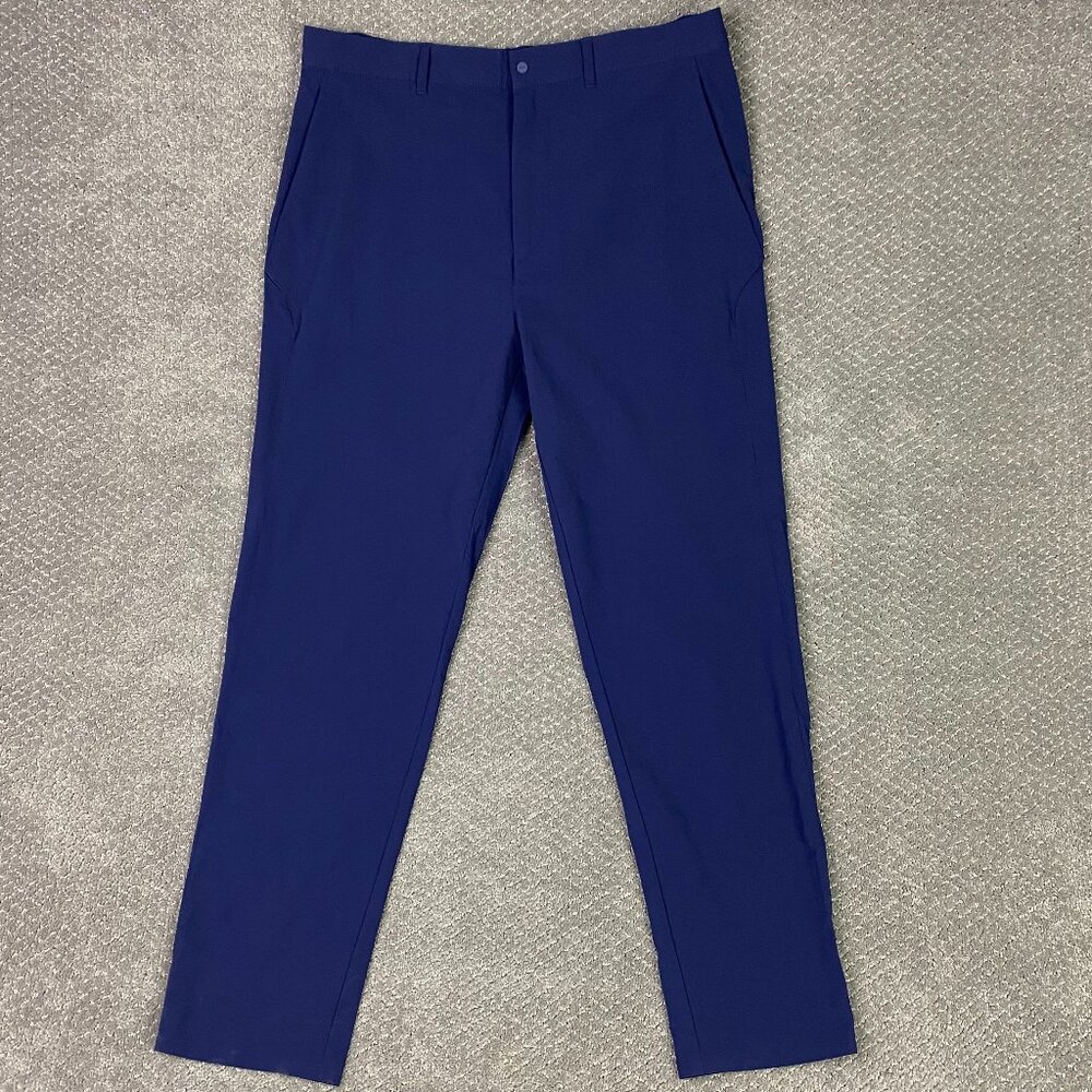 RLX Ralph Lauren Pants Mens 34 x 29 Navy Blue Slim Fit Performance Birdseye Golf